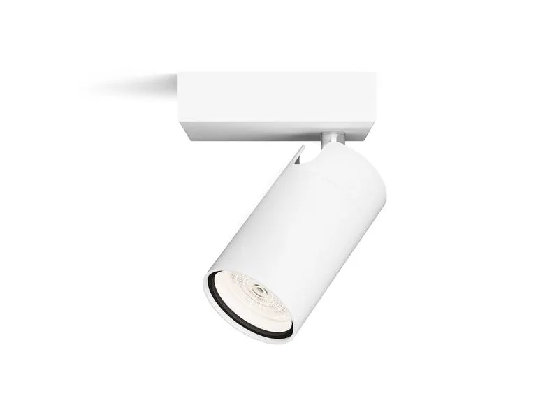Philips Aufbauspot Idris GU10, IP44 Weiss, ohne Leuchtmittel