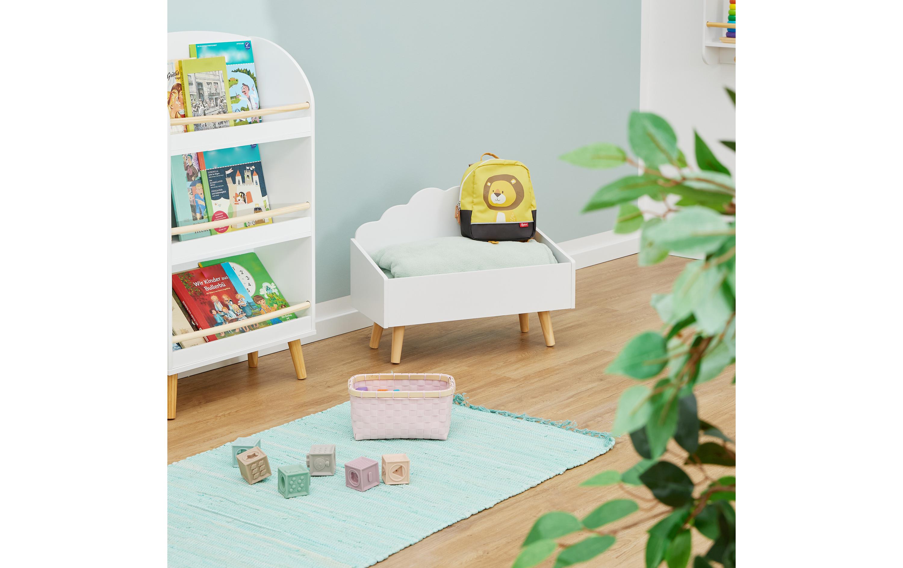 relaxdays Spielzeugtruhe, MDF / Kiefern