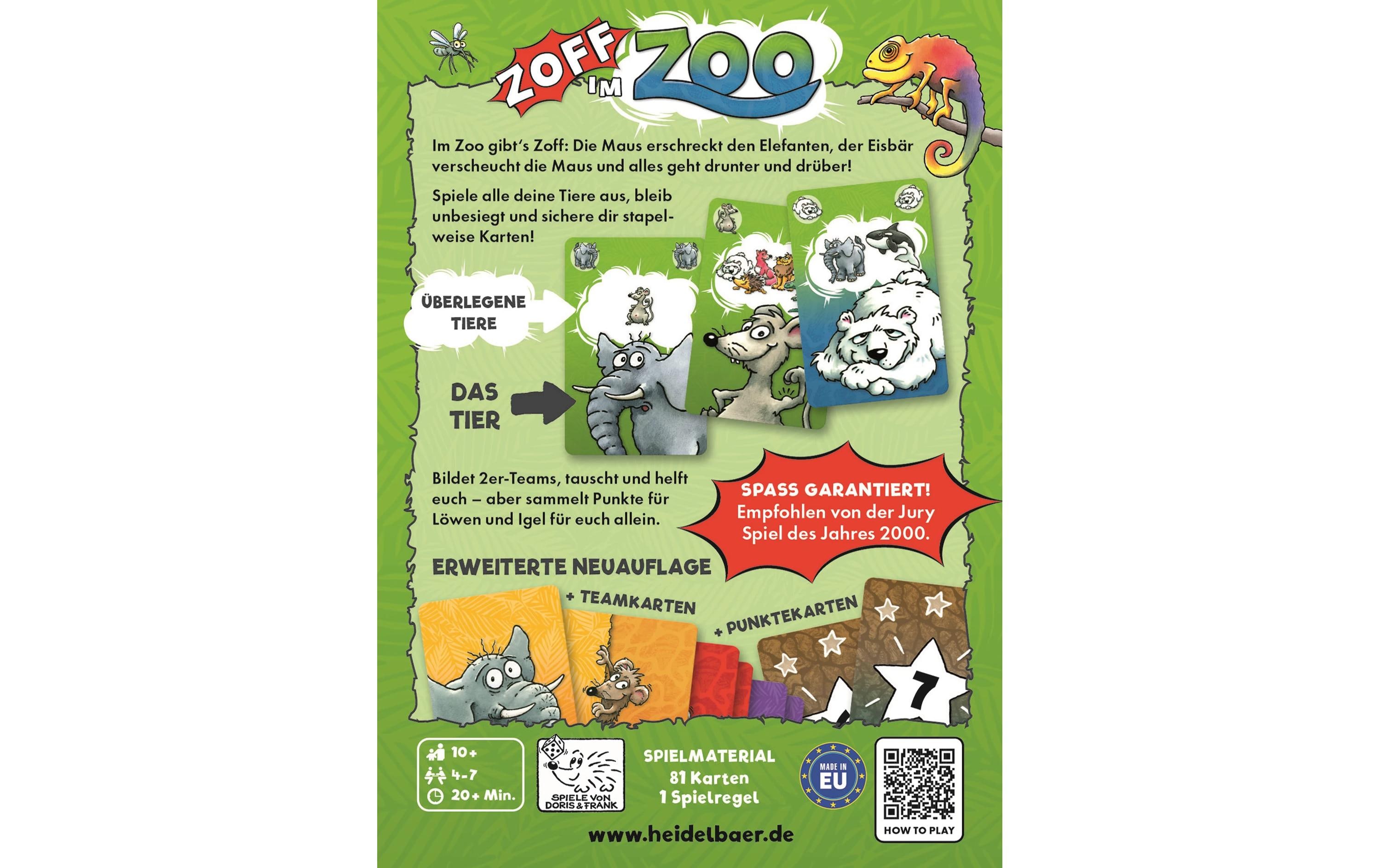 HeidelBär Familienspiel Zoff im Zoo (d)
