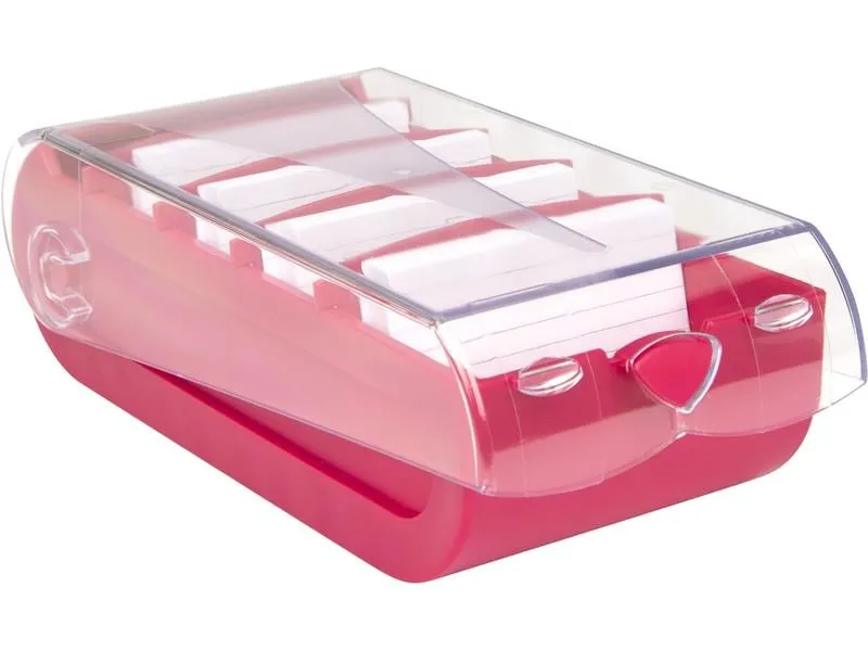 Biella Karteibox Bunny A7 100 Karten, Pink Biella Karteibox Bunny A7 100 Karten, Pink