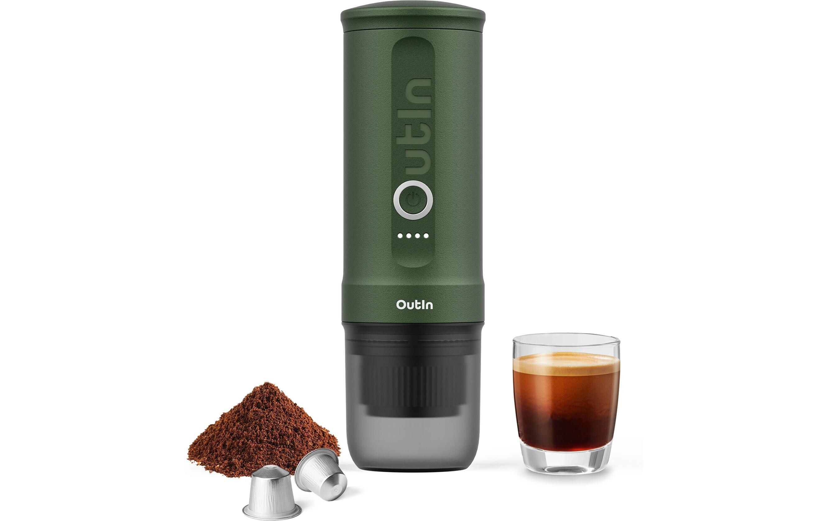 OUTIN Reisekaffeemaschine Nano Waldgrün