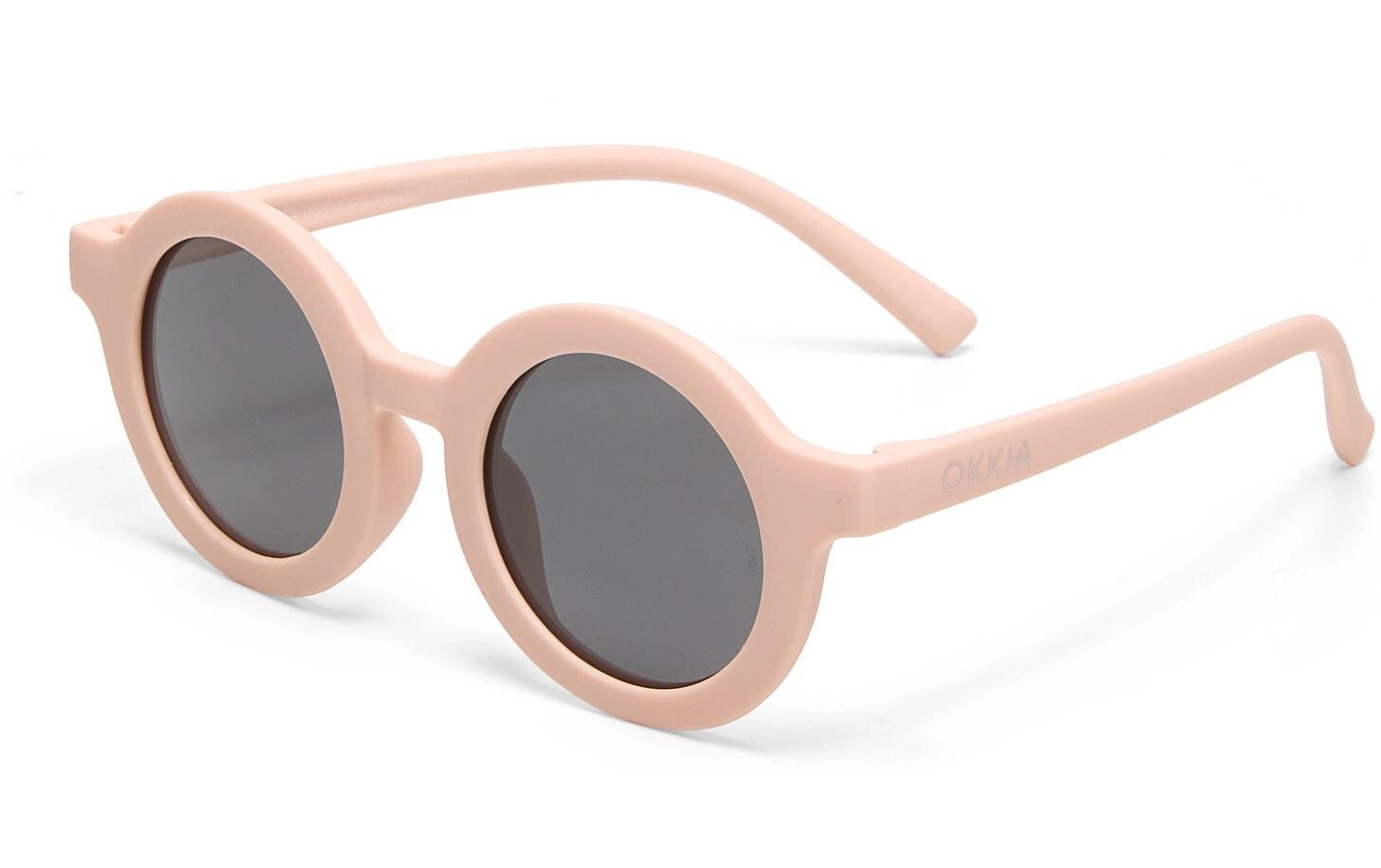 OKKIA Kinder-Sonnenbrille Tondo, 6-10 Jahre Light Pink