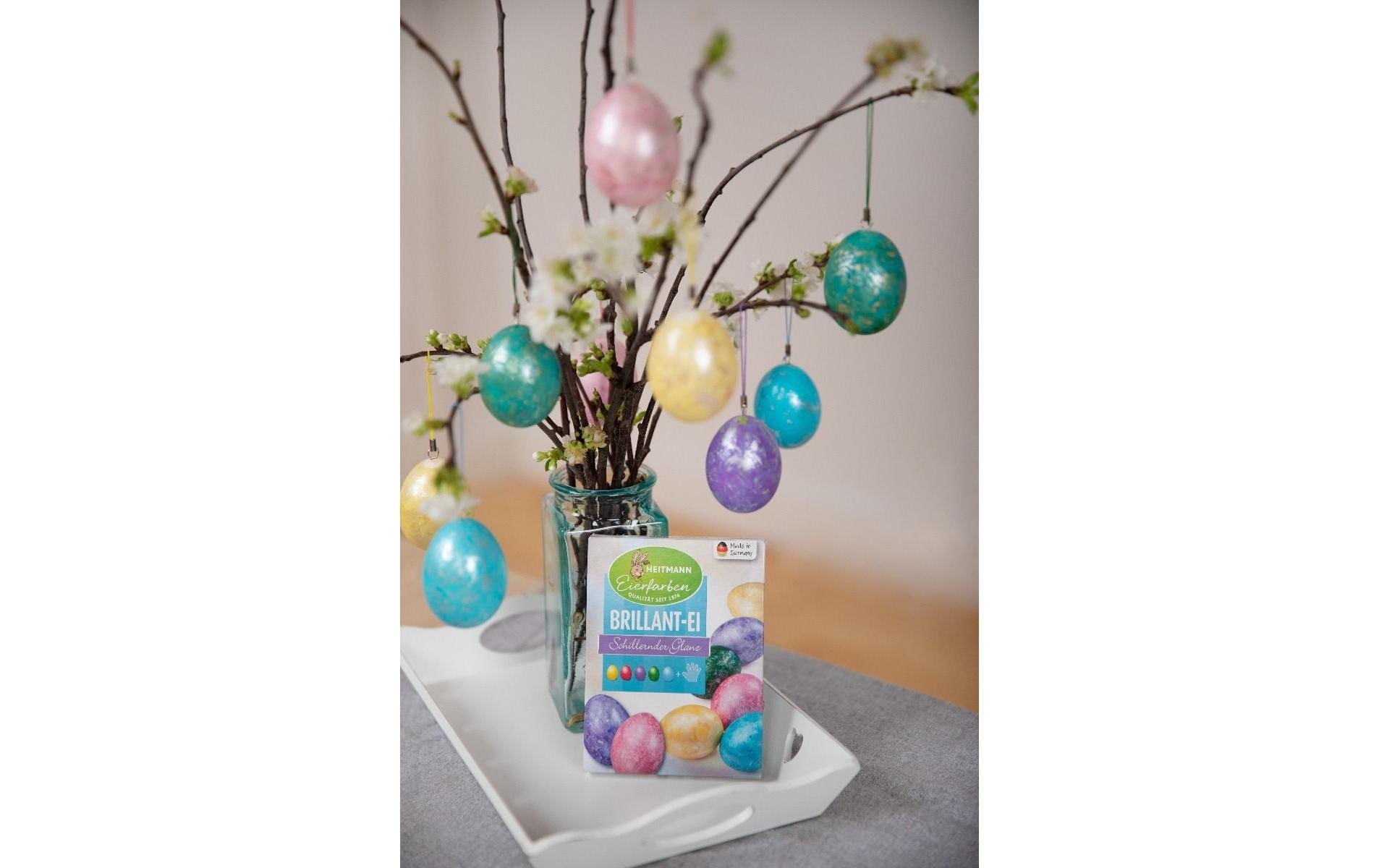 Brauns Heitmann Eierfarben Brillant-Ei 5 Stück, Mehrfarbig