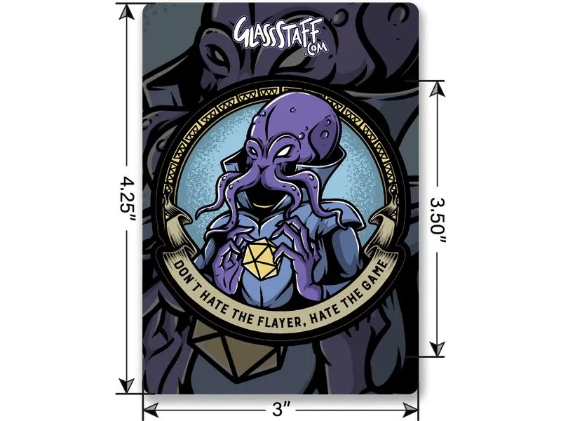 Glass Staff Don't Hate the Flayer Sticker Blau Glass Staff Don't Hate the Flayer Sticker Blau