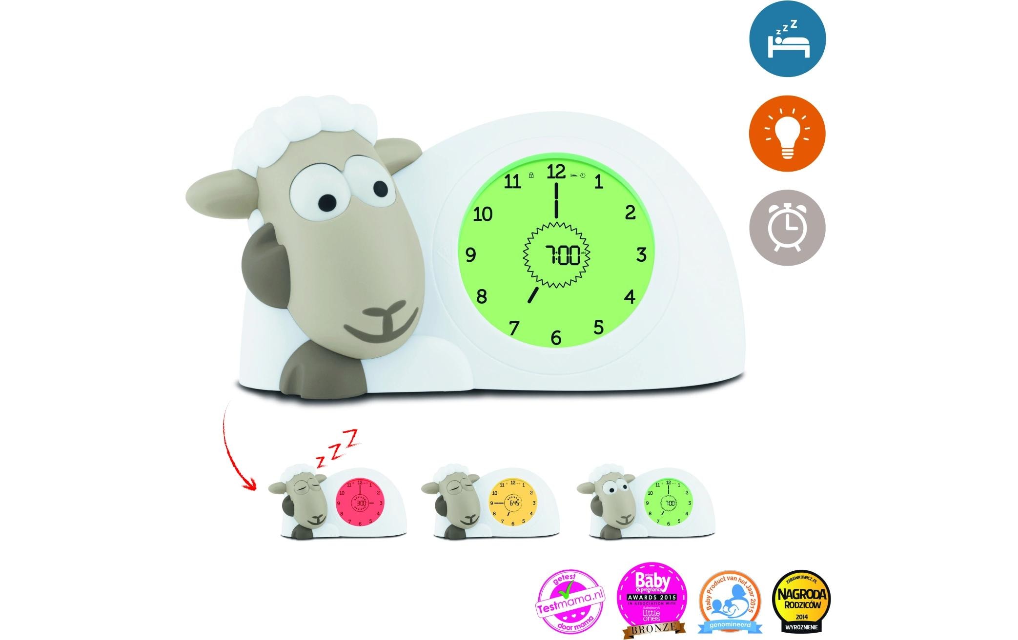 ZaZu Wecker Schlaftrainer Sam Taupe