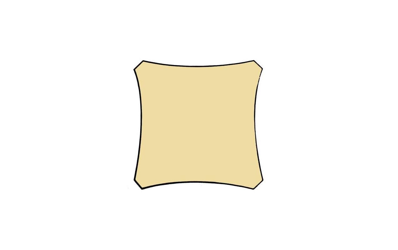 Perel Sonnensegel 500 cm, Quadratisch