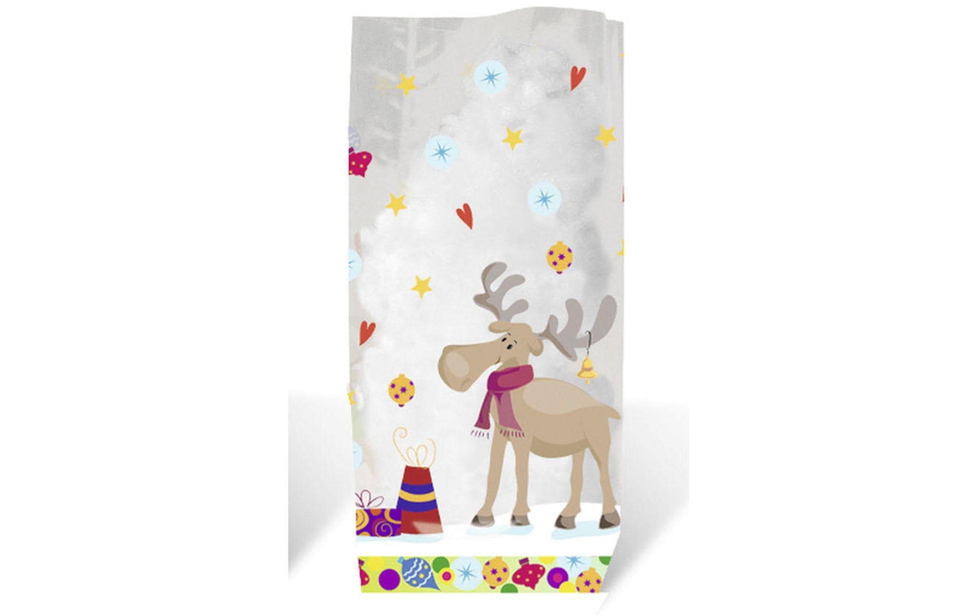 URSUS Guetzli-Verpackung Elche 14.5 cm x 23. cm, 10 Stück