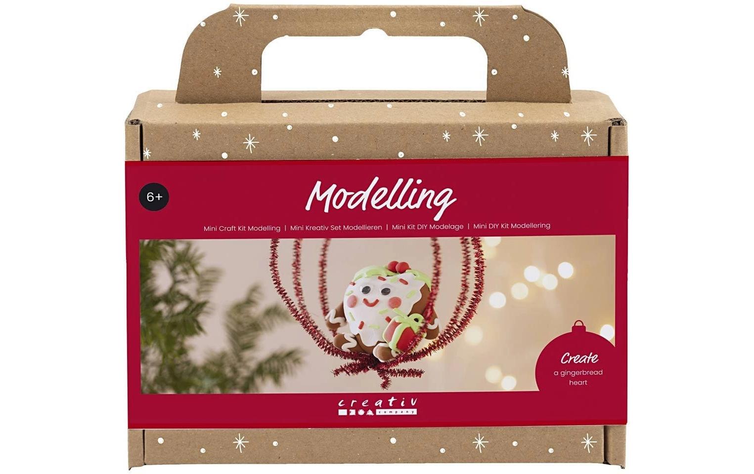Creativ Company Bastelset Modellieren Herzförmige Weihnachtsfigur