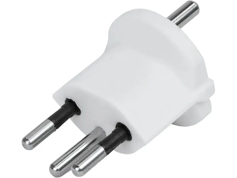 STEFFEN Fixadapter Deutschland CEE7/7 auf Schweiz T12 3-polig, Weiss STEFFEN Fixadapter Deutschland CEE7/7 auf Schweiz T12 3-polig, Weiss