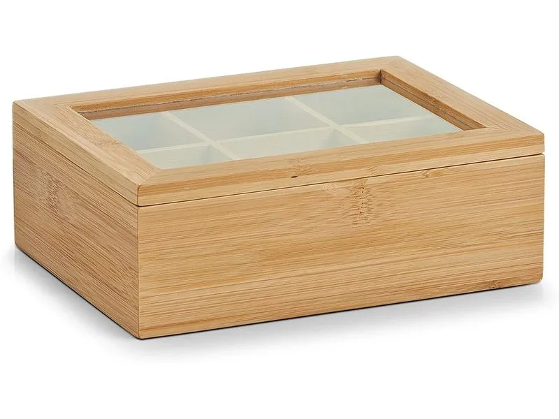 Zeller Present Bambus 22 x 16 x 7.5 cm, Braun