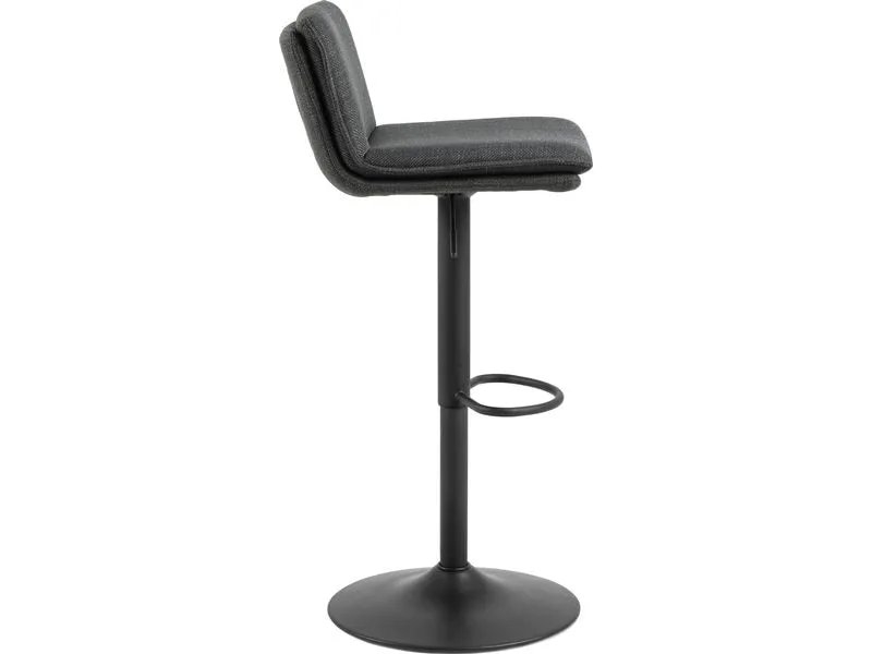 AC Design Barhocker Flynn, 2 Stück, 44 x 107 cm, Dunkelgrau