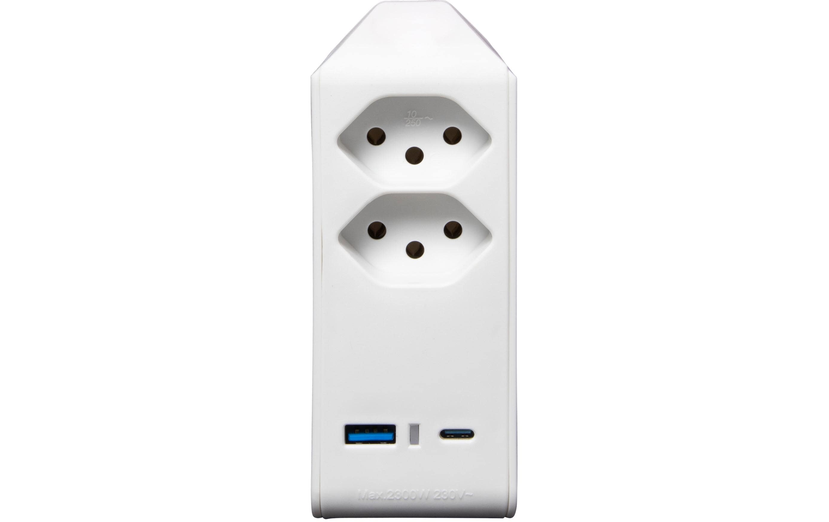 Brennenstuhl Abzweigstecker 2 x T13, 1 x USB A, 1 x USB C, 300° drehbar