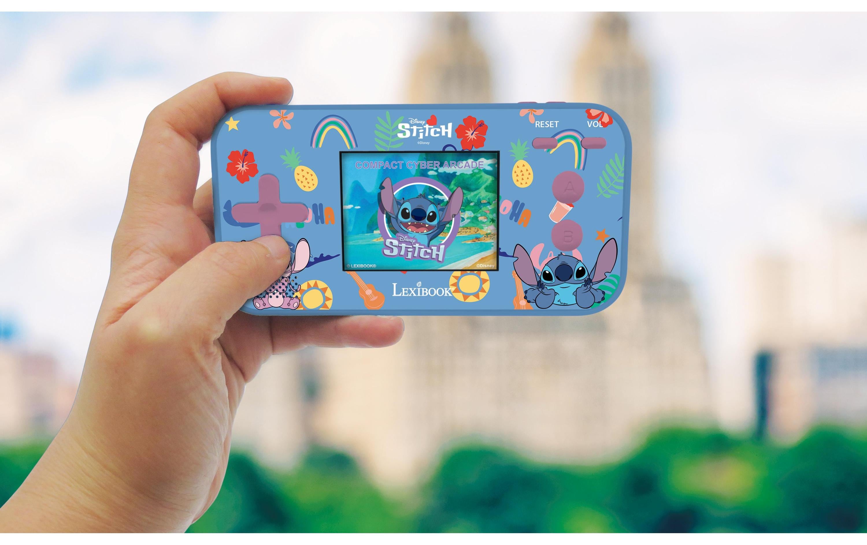 Lexibook Disney Stitch Compact Cyber Arcade Blau
