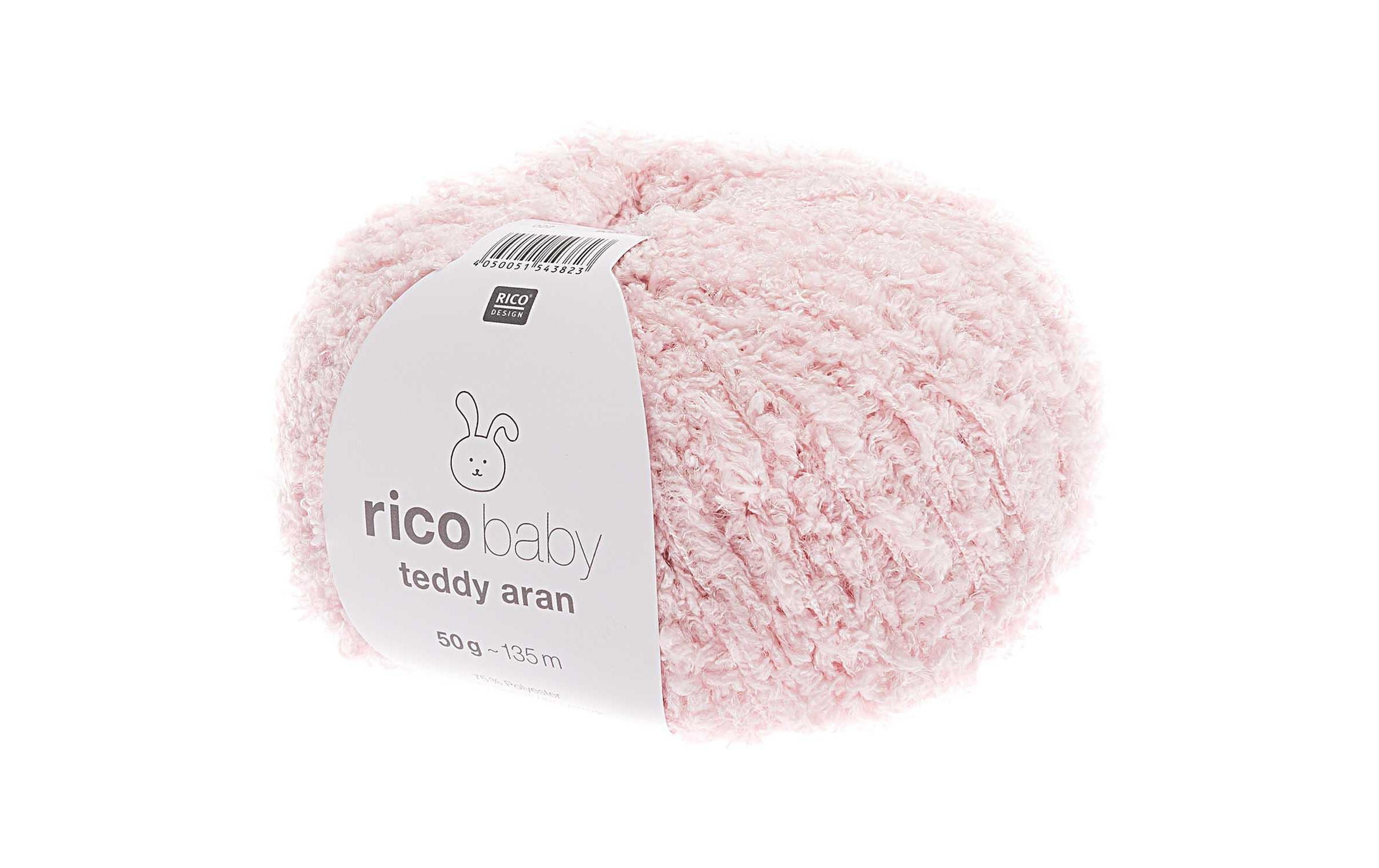 Rico Design Wolle Baby Teddy Aran 50 g Rosa