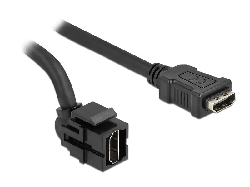 Delock Keystone-Modul HDMI Buchse – HDMI Buchse Schwarz Delock Keystone-Modul HDMI Buchse – HDMI Buchse Schwarz