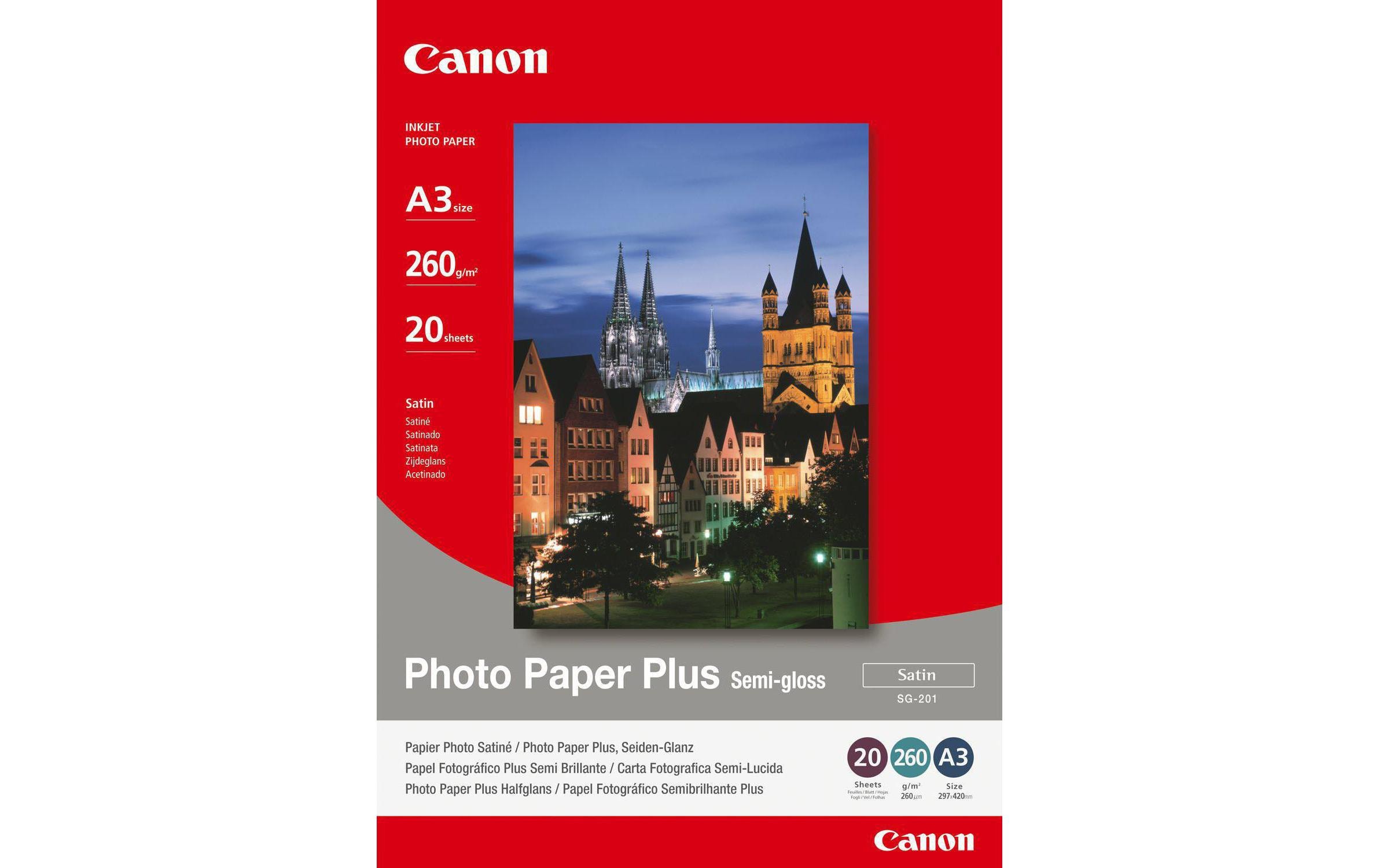 Canon Fotopapier A3 260 g/m² 20 Stück Canon Fotopapier A3 260 g/m² 20 Stück