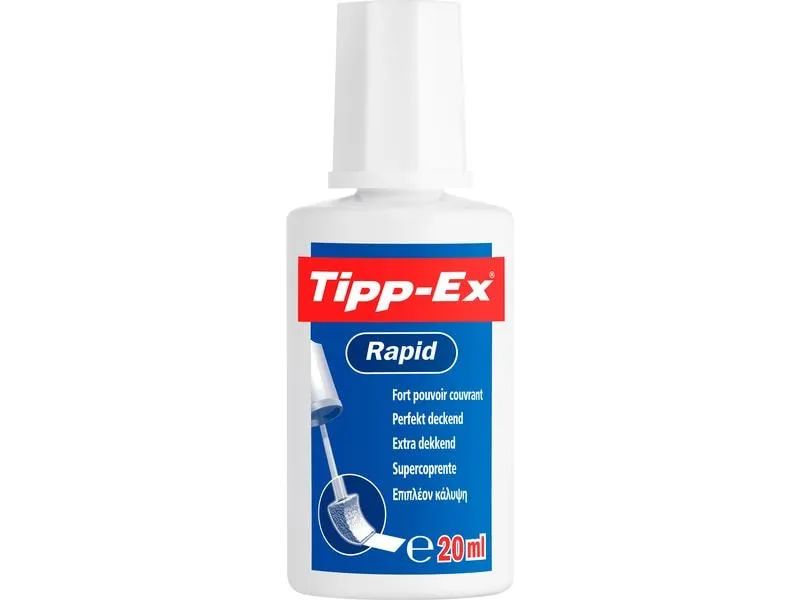 Tipp-Ex Korrekturflüssigkeit Rapid Weiss, 1 Stück Tipp-Ex Korrekturflüssigkeit Rapid Weiss, 1 Stück