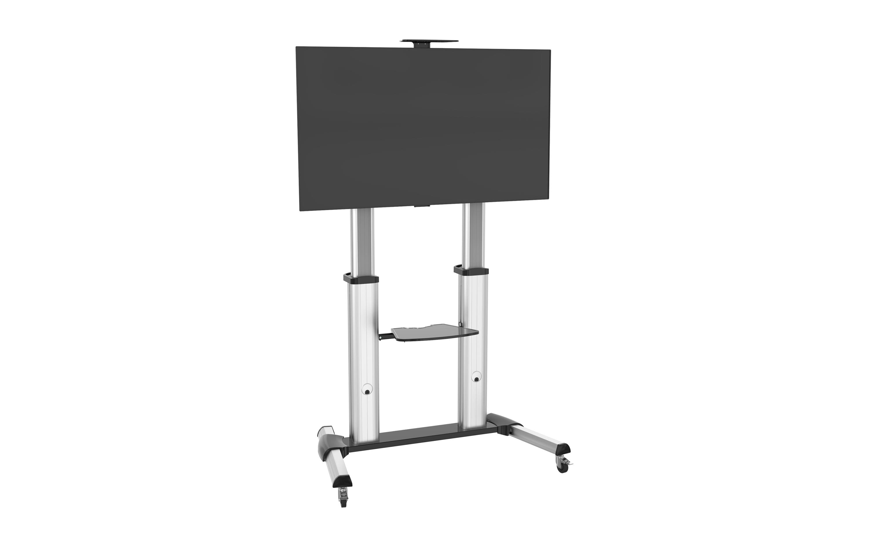PureMounts TV-Trolley PDS-0011C Schwarz/Silber PureMounts TV-Trolley PDS-0011C Schwarz/Silber