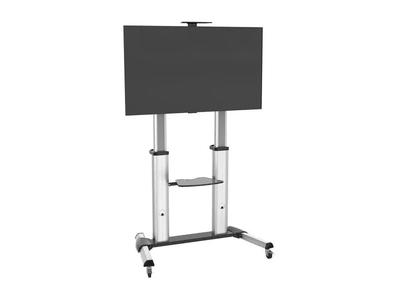 PureMounts TV-Trolley PDS-0011C Schwarz/Silber