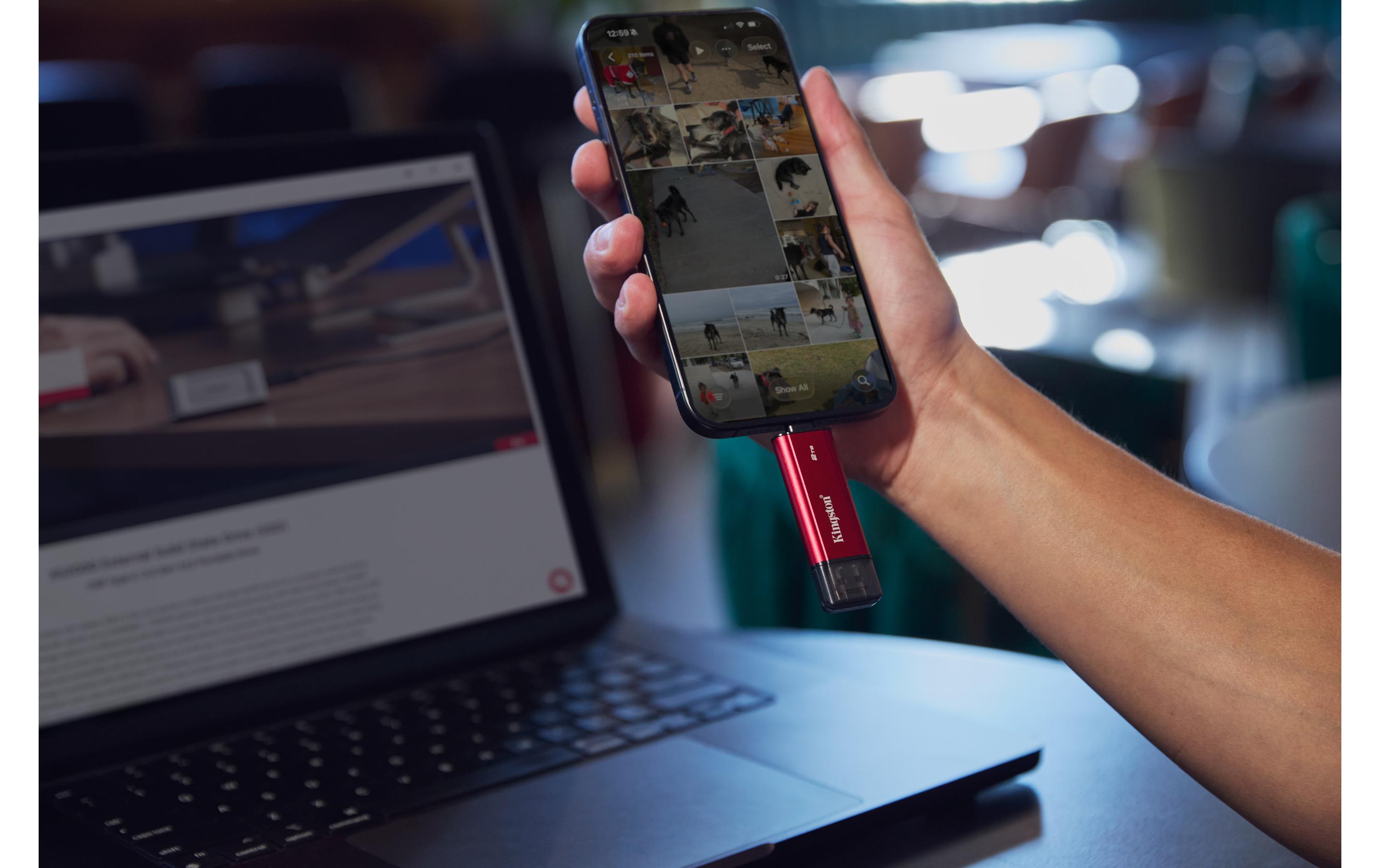 Kingston Externe SSD Dual Portable 2000 GB