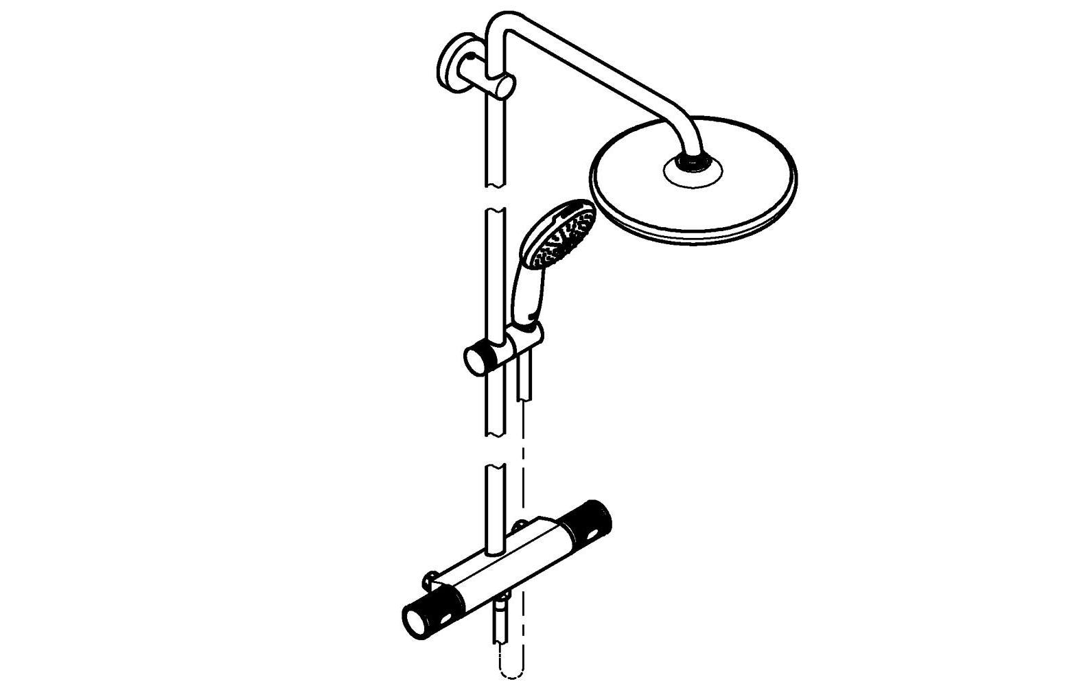GROHE Duschsystem Vitalio Start System 250