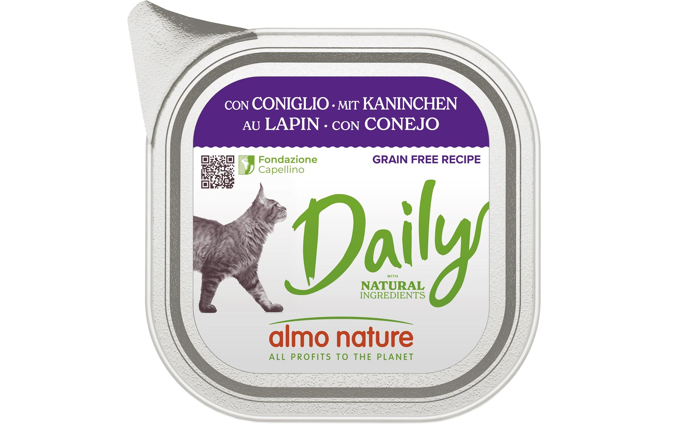Almo Nature Nassfutter Daily mit Kaninchen 32 x 100g