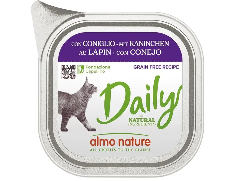 Almo Nature Nassfutter Daily mit Kaninchen 32 x 100g