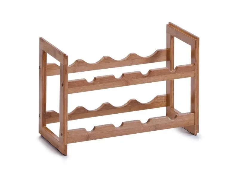 Zeller Present Weinregal stapelbar für 8 Flaschen, Braun