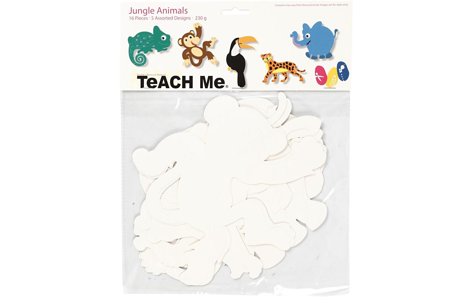 Creativ Company Bastelpapier Dschungel 16 Stück, Weiss