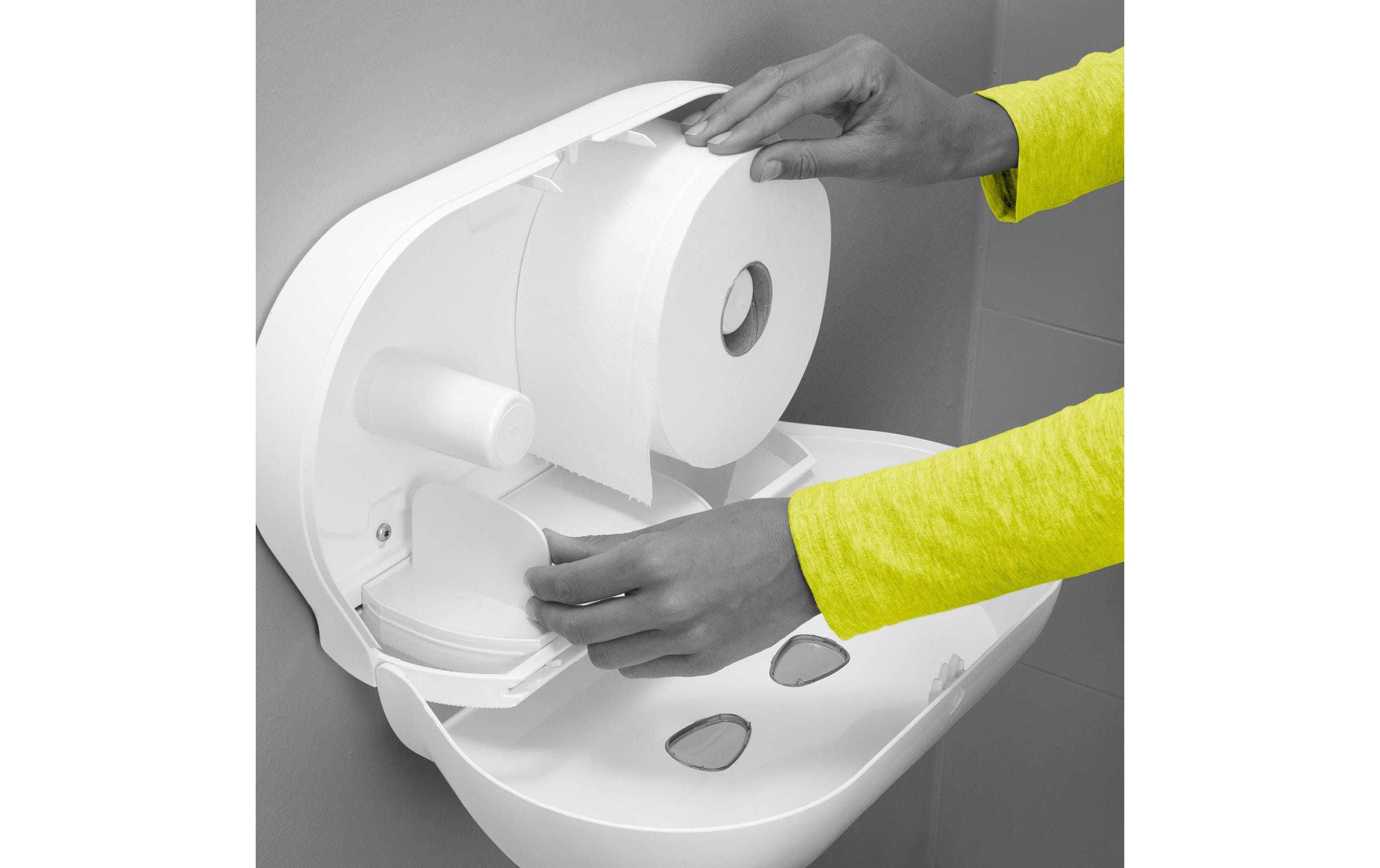 CWS Toilettenpapier Rollen, 2-lagig, Weiss