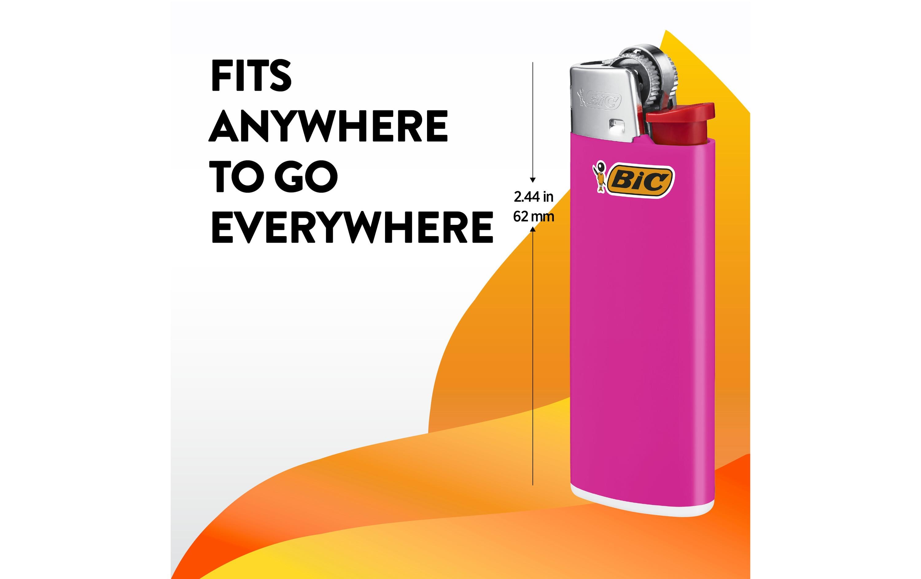 BIC Reibradfeuerzeug J25 Mini, Mehrfarbig, 5+1er-Pack