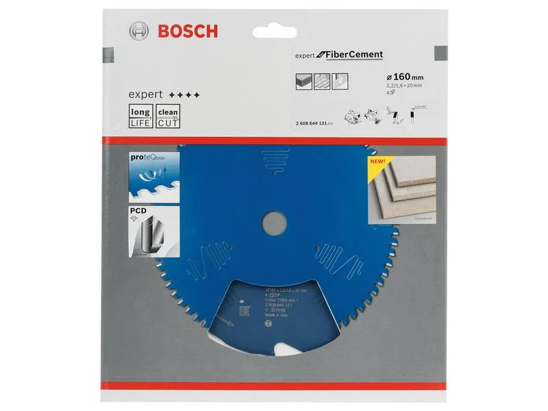 Bosch Professional Kreissägeblatt Expert Fibre Cement, 160 x 20 x 2.2 mm, Z 4