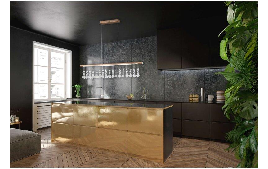 Näve Pendelleuchte LED «Nobilis» - Satin-Nickel