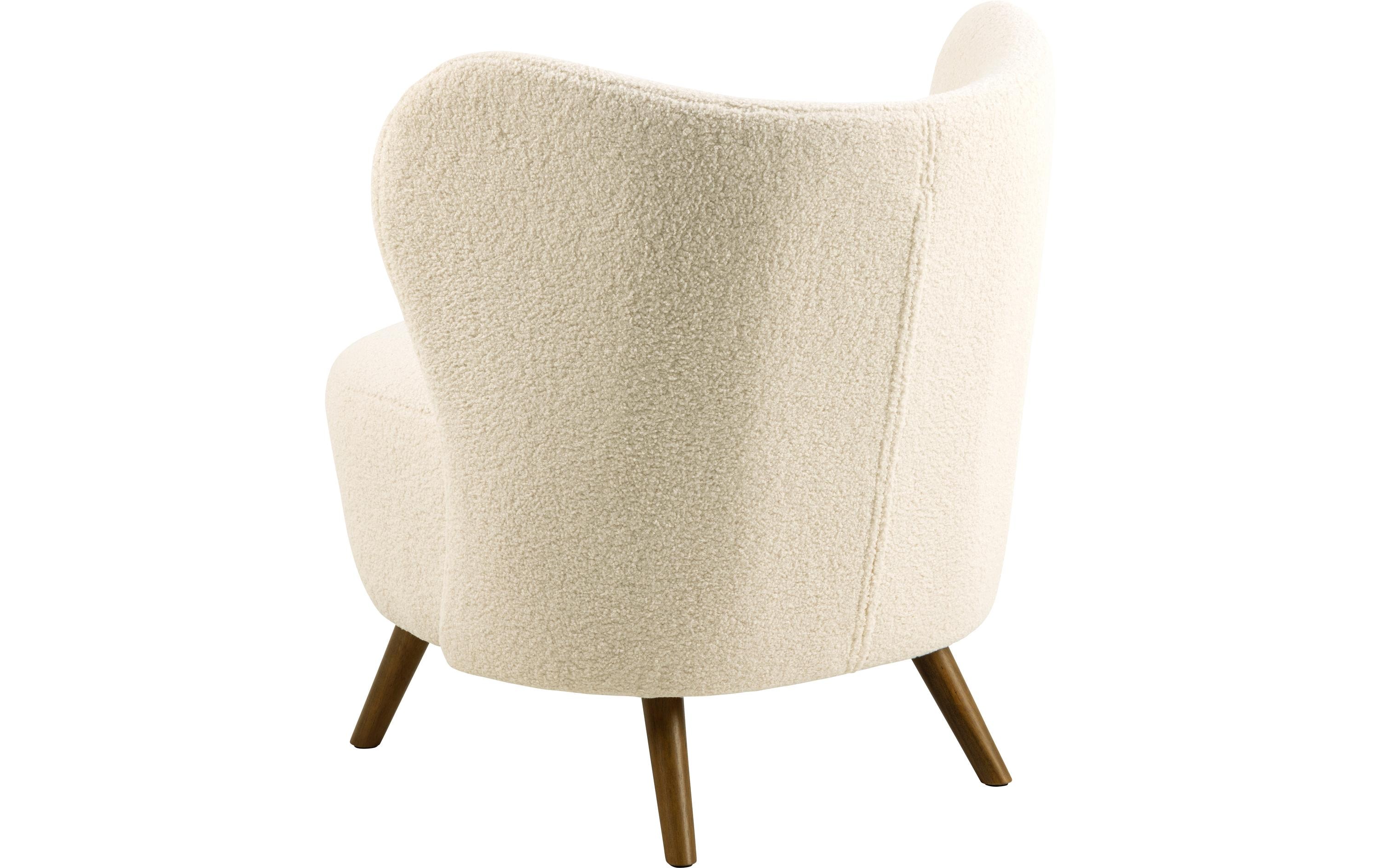 AC Design Sessel Crosby Holz/Textil, Cream