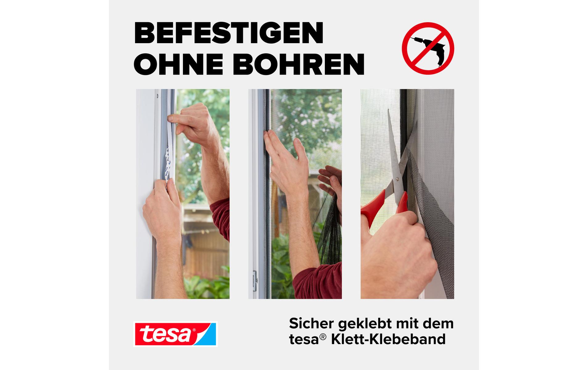 tesa Insect Stop STANDARD Fenster Weiss - 1.5 m x 1.8 m