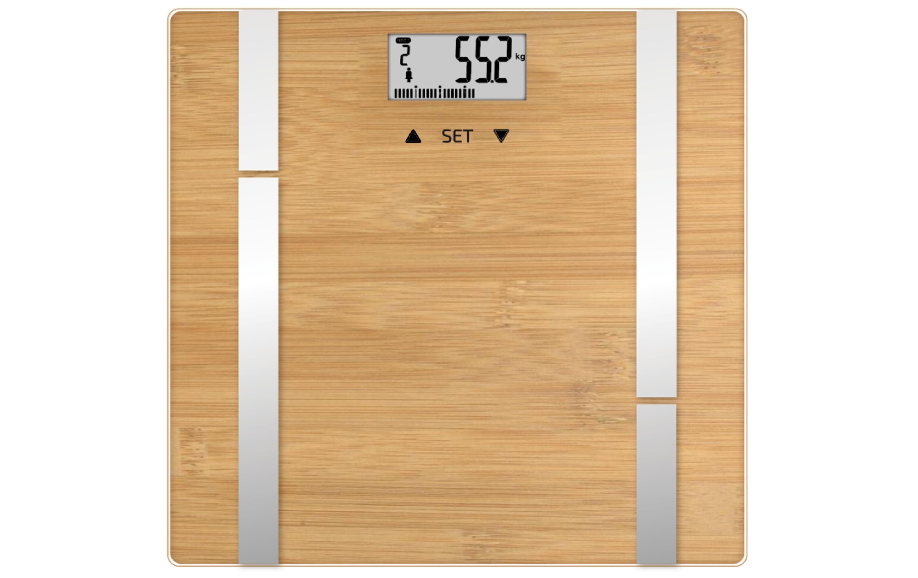 Terraillon Körperanalysewaage Bamboo Fit Braun Terraillon Körperanalysewaage Bamboo Fit Braun