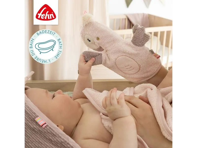 fehn Baby-Waschhandschuh Flamingo fehn Baby-Waschhandschuh Flamingo