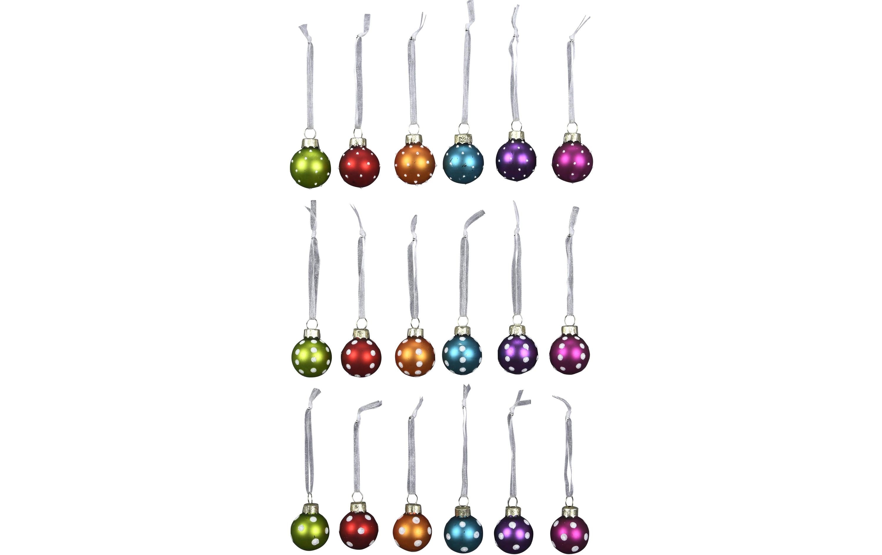 COCON Weihnachtskugeln 18 Stück, Mehrfarbig