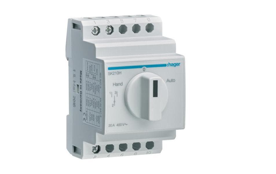 Hager Schalter SK210H 1 polig Hand-0-Auto