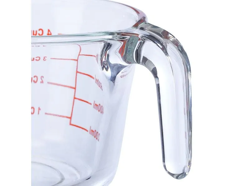 relaxdays Messbecher 1 L, Rot/Transparent relaxdays Messbecher 1 L, Rot/Transparent