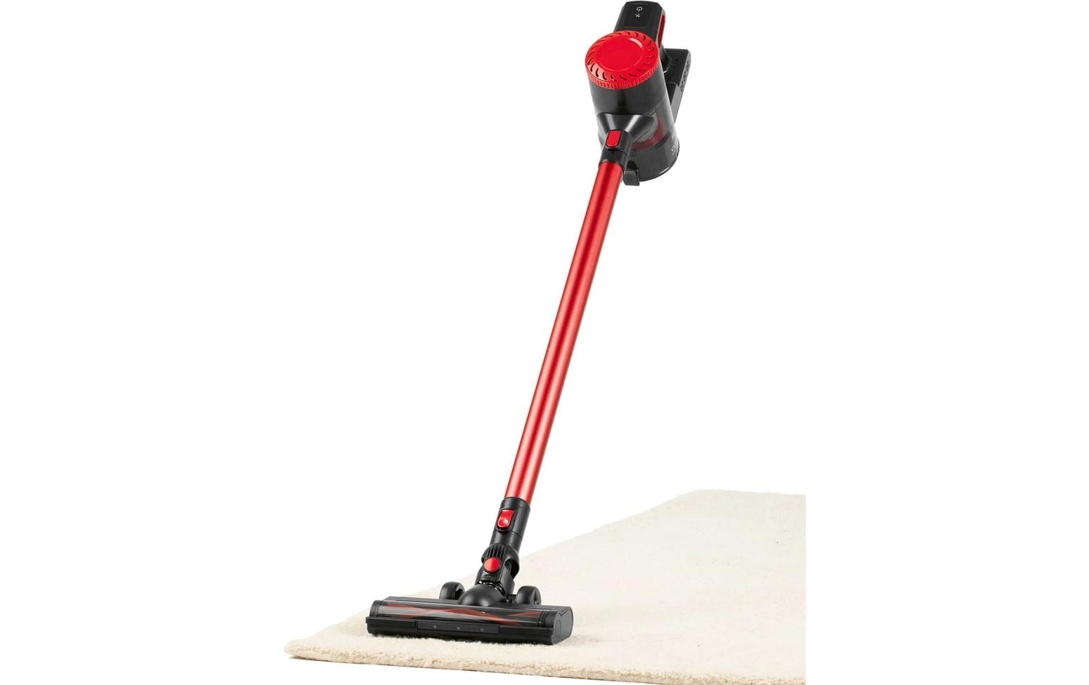 CLEANmaxx Akku-Hand- und Stielsauger mit 2-fach-Filter , Rot