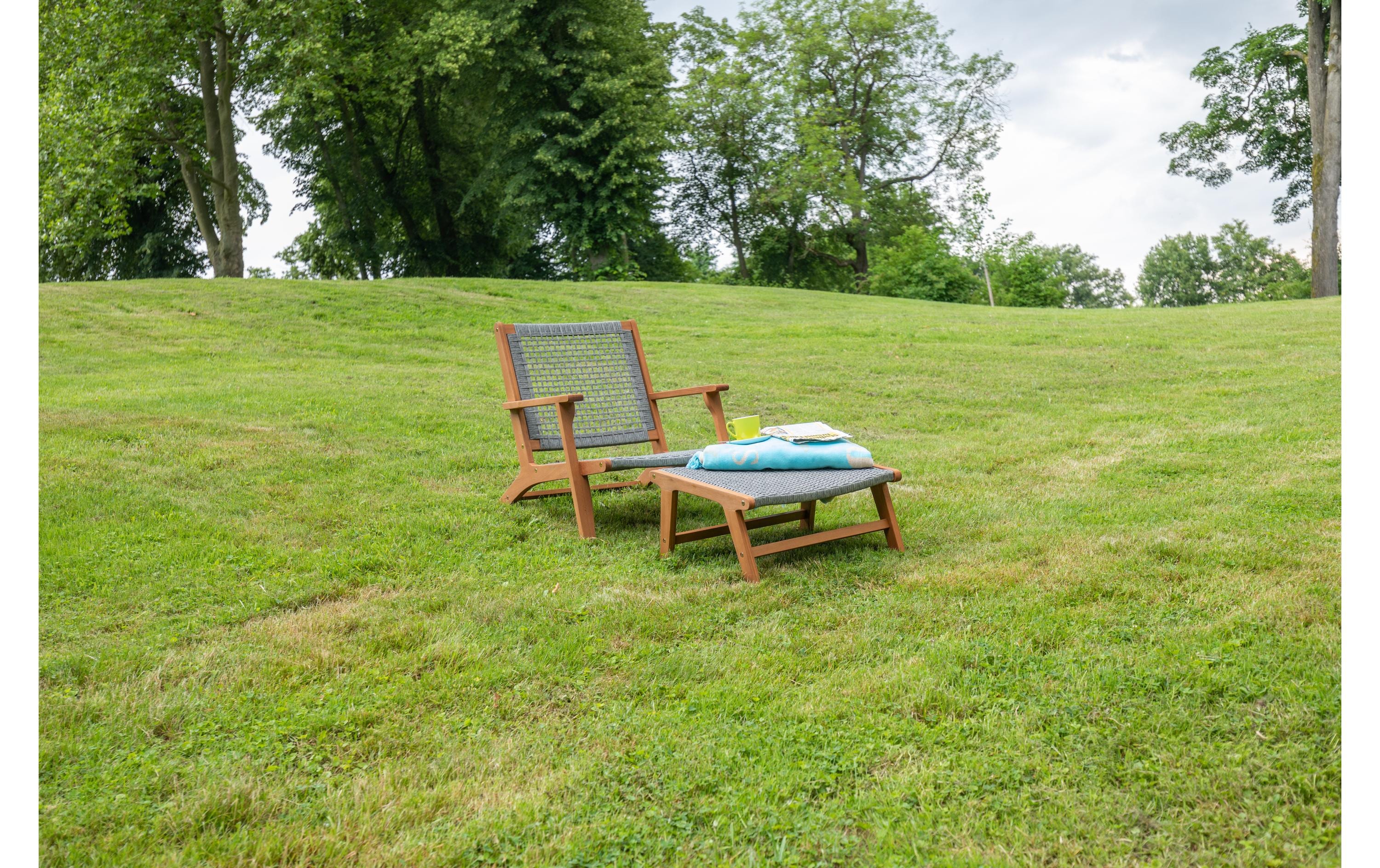 Acamp Bankgog Gartensessel Grau/Braun