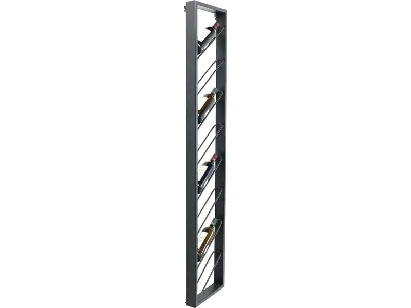 Kare Weinregal Bistro Uno 36 x 160 cm, Schwarz