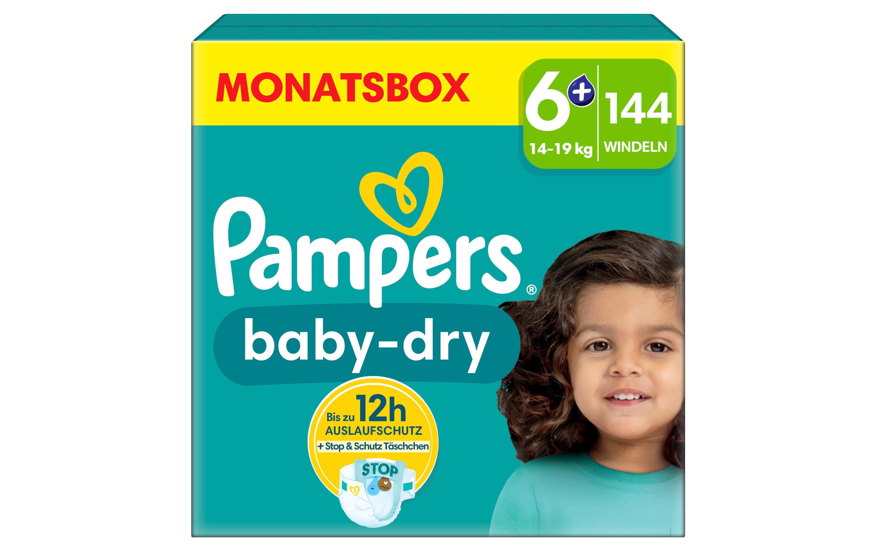 Pampers Windeln Baby Dry Extra Large Grösse 6+ Pampers Windeln Baby Dry Extra Large Grösse 6+