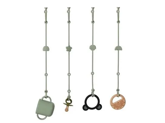 Little Bear Kinderwagenkette aus Silikon Sage