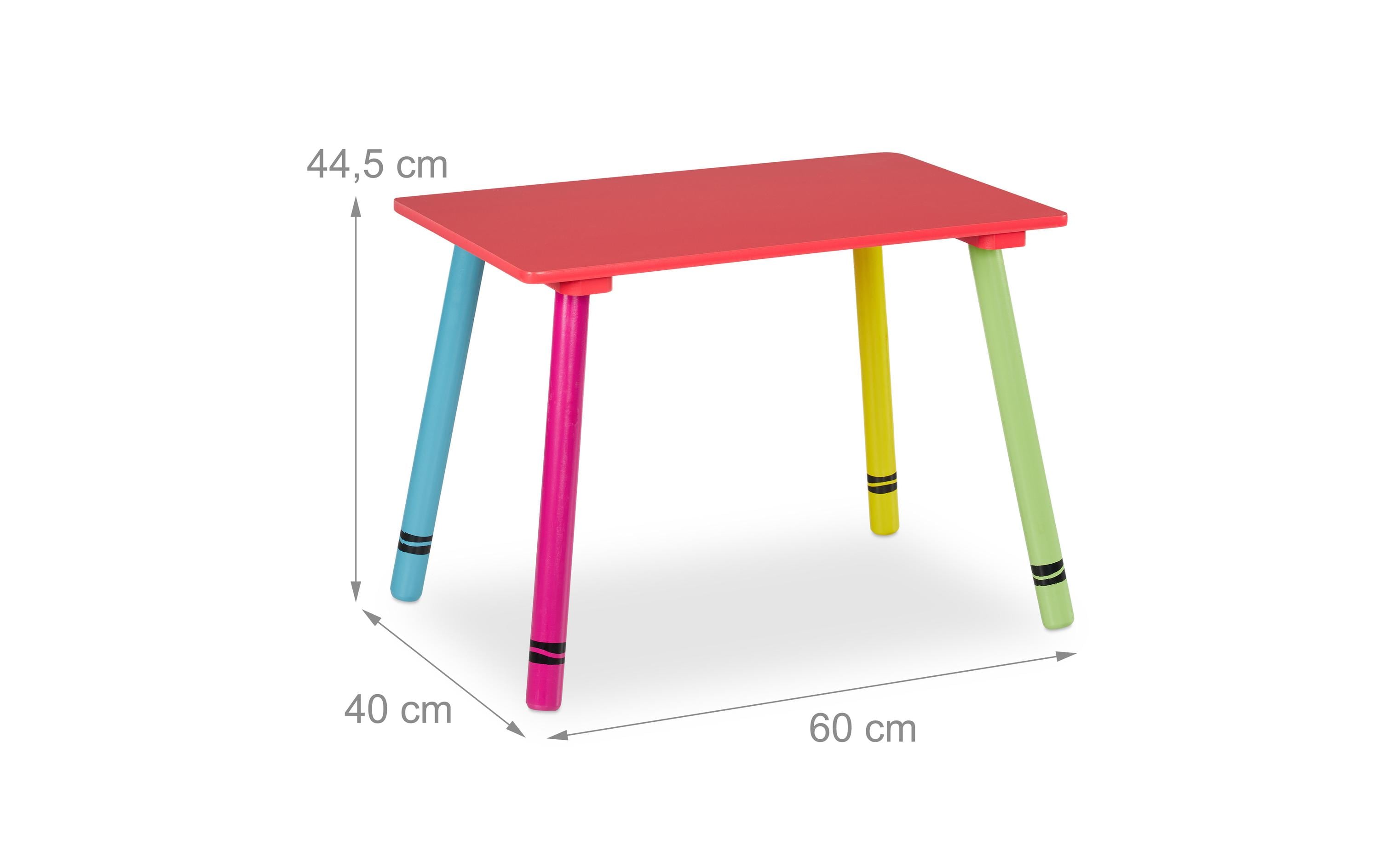 relaxdays Kindersitzgruppe 3-teilig Gelb; Grün; Rot relaxdays Kindersitzgruppe 3-teilig Gelb; Grün; Rot