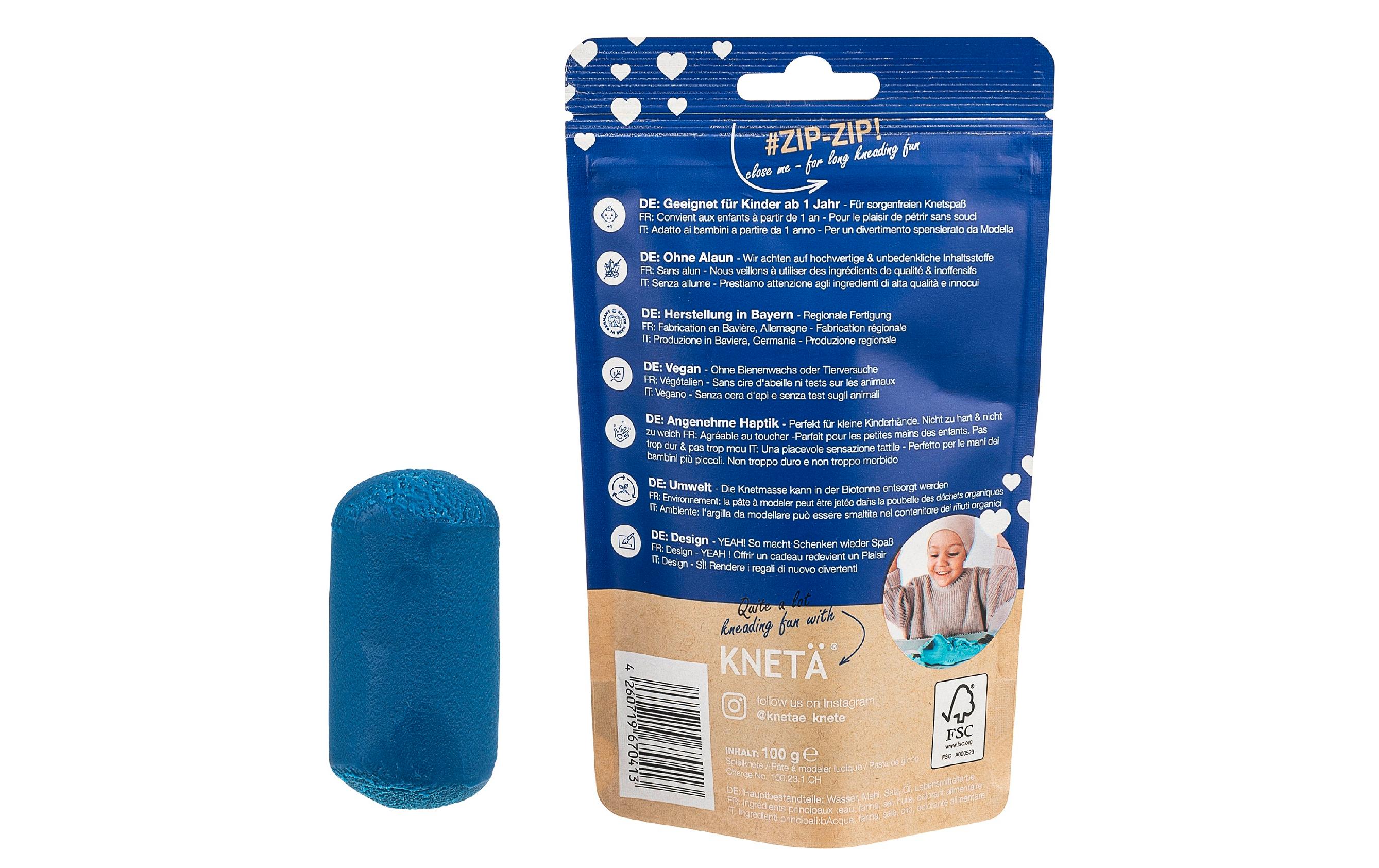 KNETÄ Vegane Spielknete Blau 100 g KNETÄ Vegane Spielknete Blau 100 g