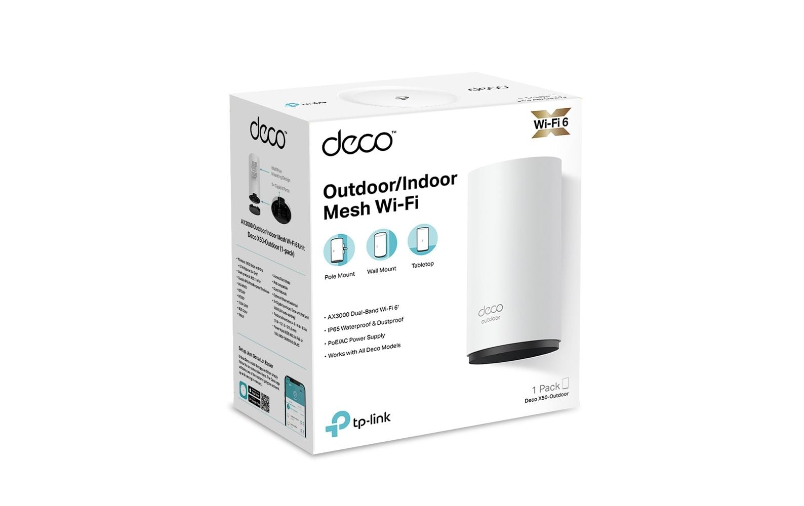 TP-Link Mesh-System Deco X50-Outdoor Einzeladapter