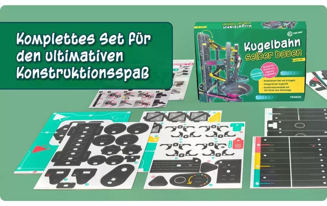 Franzis Experimentierkasten Kugelbahn selber bauen 143-teilig Franzis Experimentierkasten Kugelbahn selber bauen 143-teilig