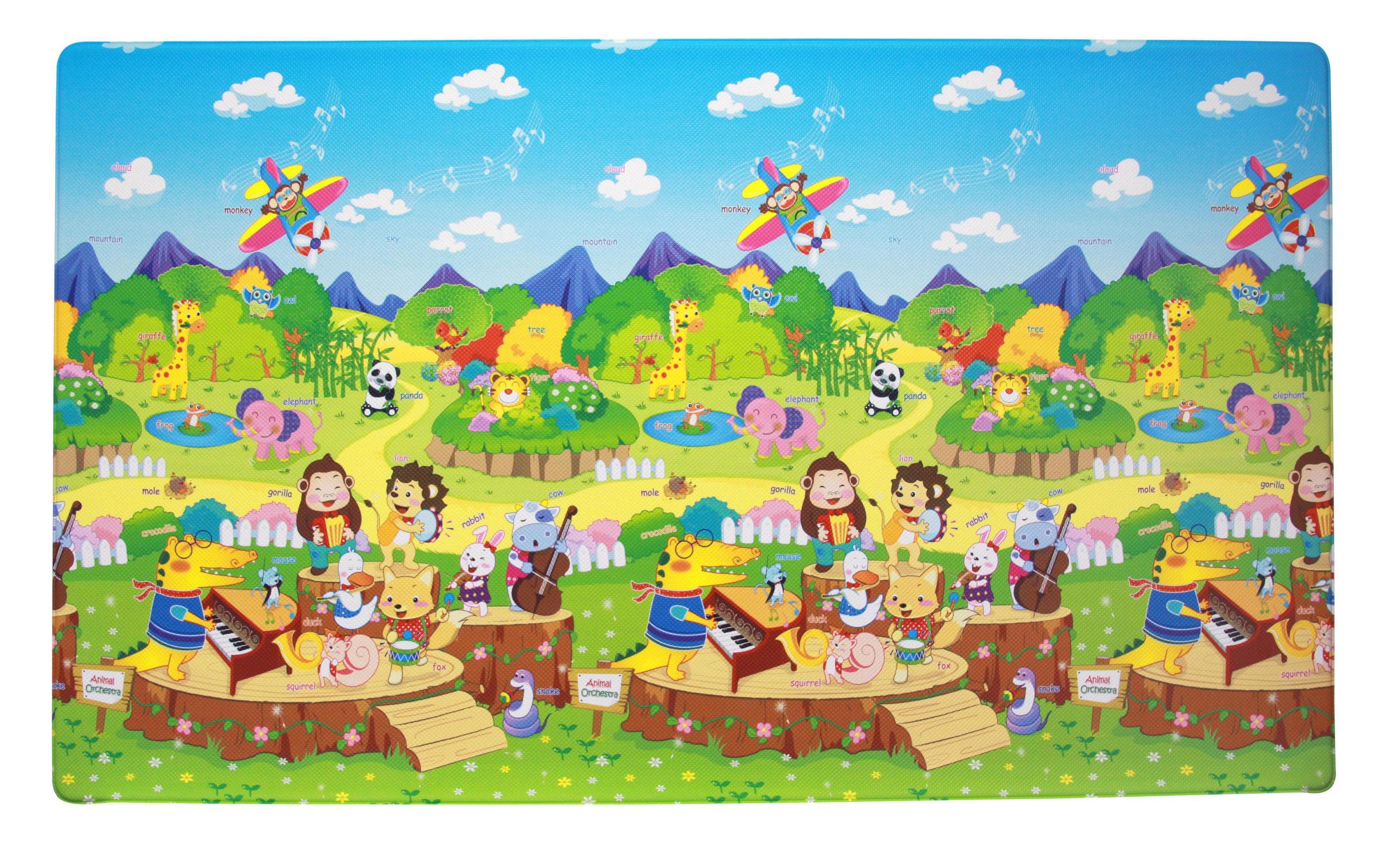 Dwinguler Spielmatte Animal Orchestra, 190 x 130 cm